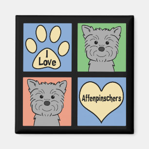 I Love Affenpinschers Magnet