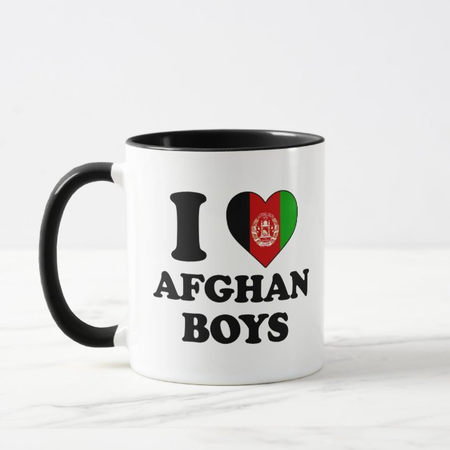 I love Afghan Boys Mug (Left)