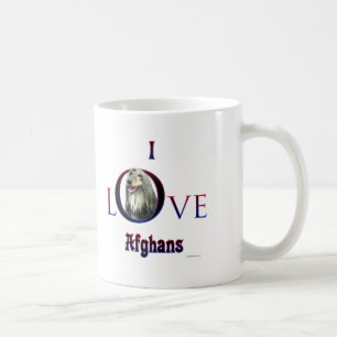 I love Afghan Hounds; Afghan Love; Love my Afghan  Coffee Mug
