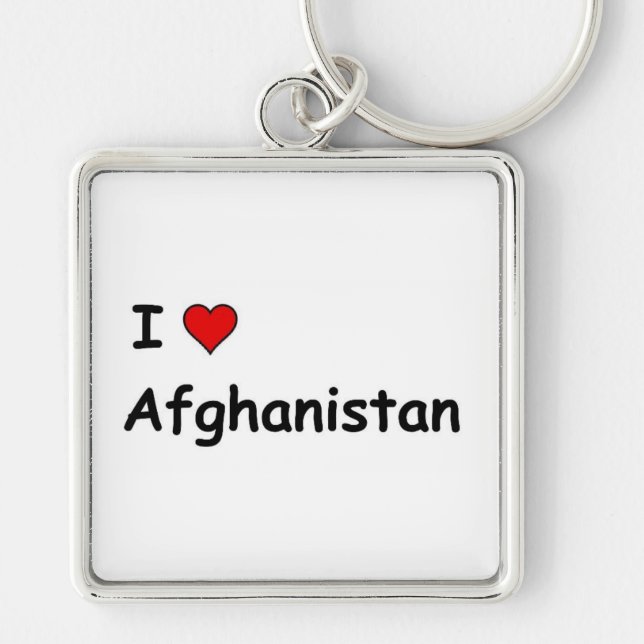 I Love Afghanistan Key Ring (Front)