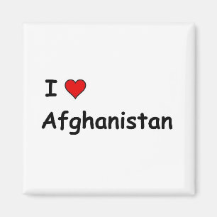 I Love Afghanistan Magnet