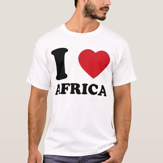 I LOVE AFRICA 3D T-Shirt (Front)