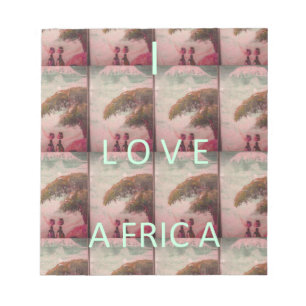 I Love Africa – Cultural Landscape Pattern Notepad
