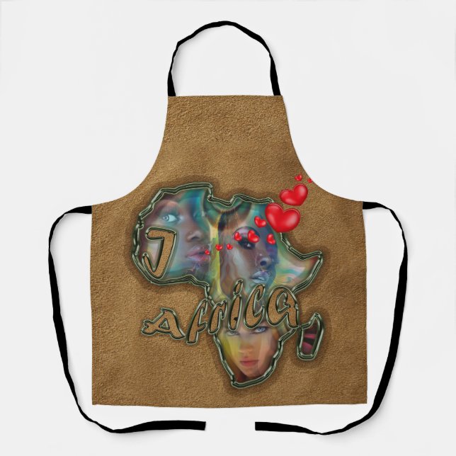 I love Africa Messenger Bag Apron (Front)