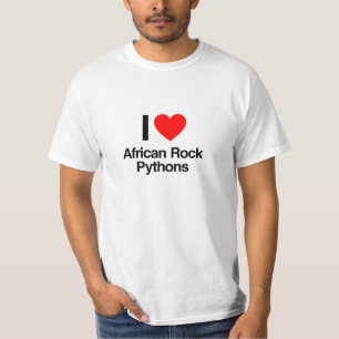 i love african rock pythons T-Shirt