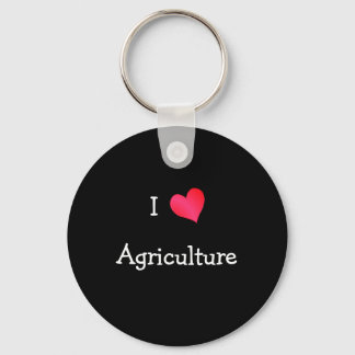 I Love Agriculture Key Ring