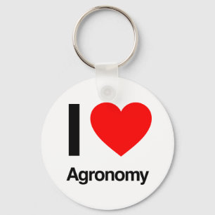 i love agronomy key ring