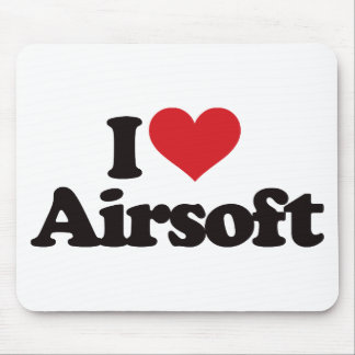 I Love Airsoft Mouse Mat