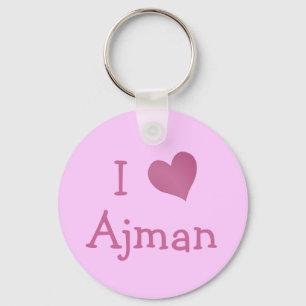 I Love Ajman Key Ring