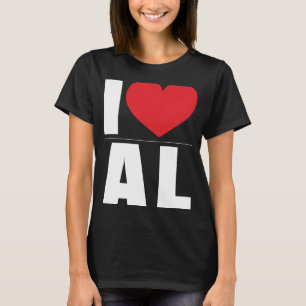 I Love AL Alabama State  Heart My Home T-Shirt