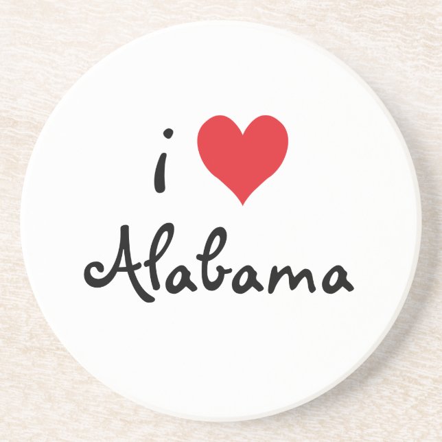 I Love Alabama Coaster (Front)