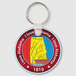 I love Alabama Key Ring