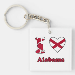 I love Alabama Key Ring