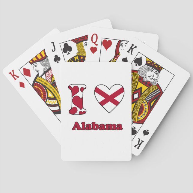 I love Alabama Playing Cards (Back)