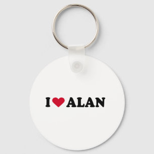 I LOVE ALAN KEY RING