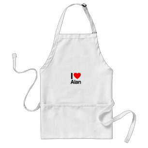 i love alan standard apron