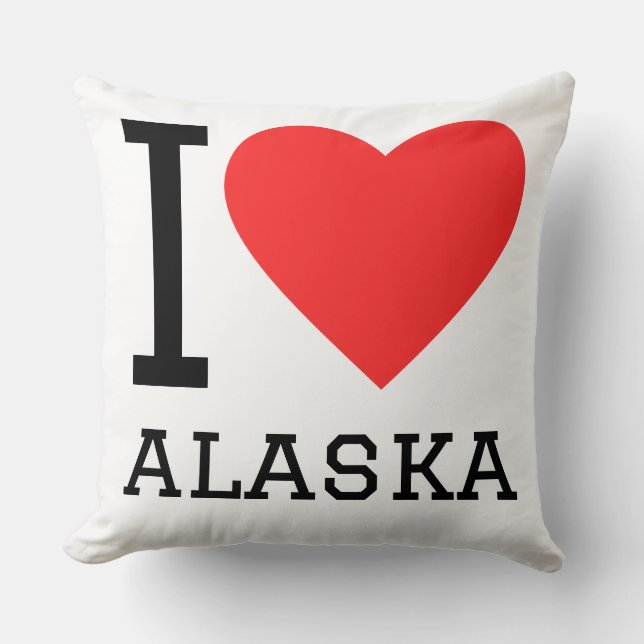 I love Alaska  Cushion (Front)