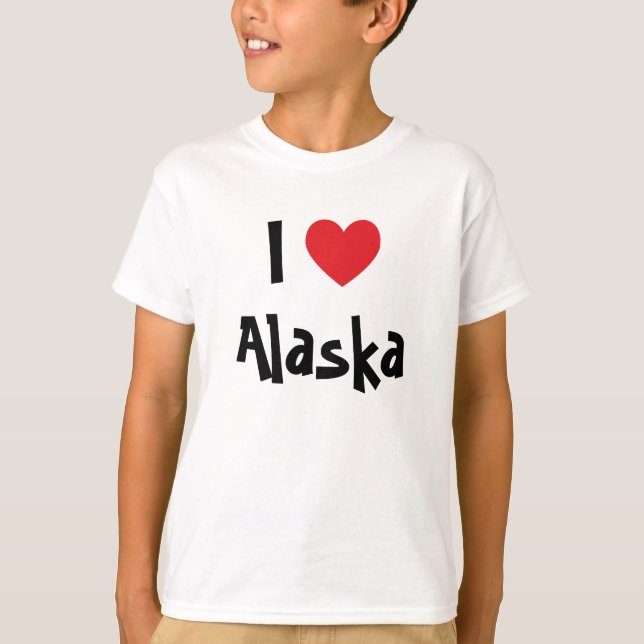I Love Alaska T-Shirt (Front)