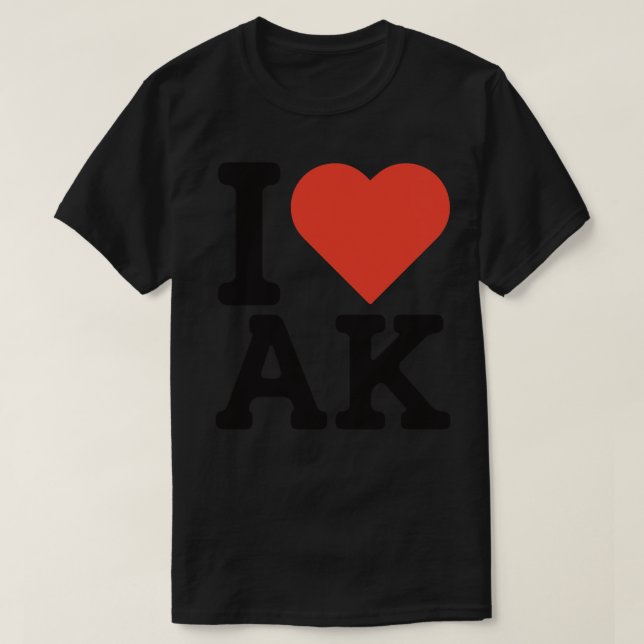 I Love Alaska TShirt 2 (Design Front)