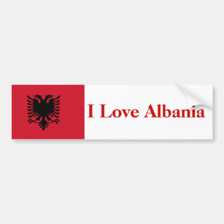 I Love Albania Bumper Bumper Sticker