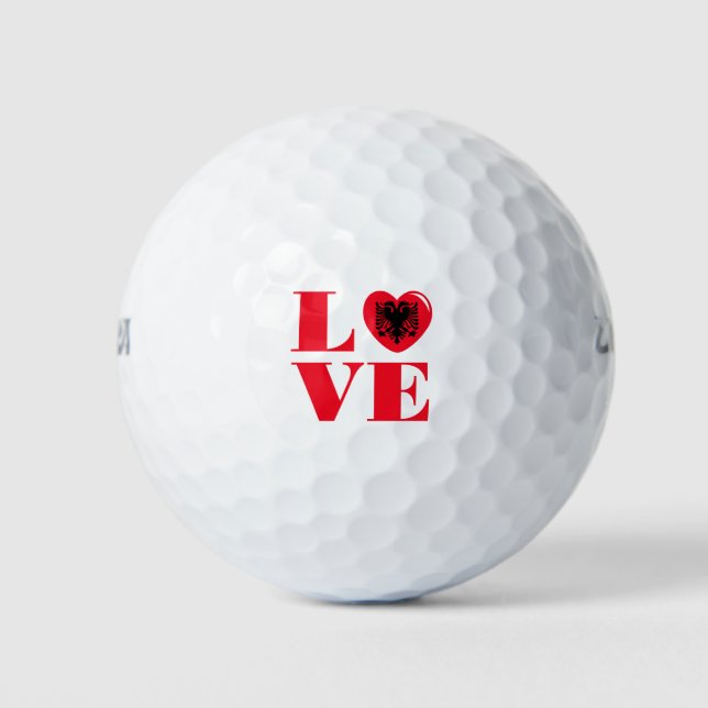 I love Albania Golf Balls (Front)