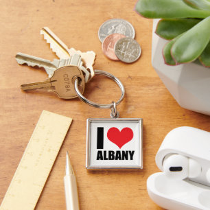 I love Albany Key Ring