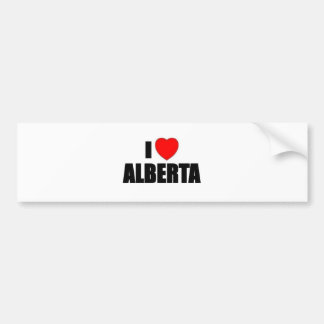 I Love Alberta Bumper Sticker