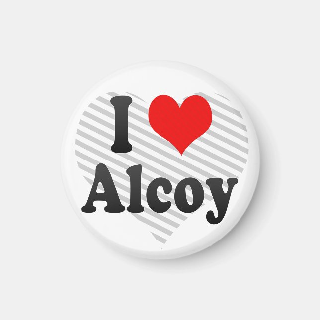 I Love Alcoy, Spain Magnet (Front)