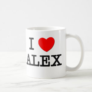 I Love Alex Coffee Mug