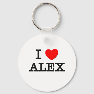I Love Alex Key Ring