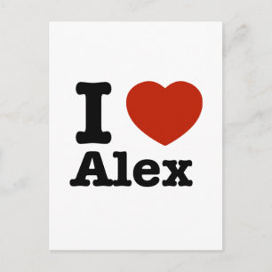 I love Alex Postcard