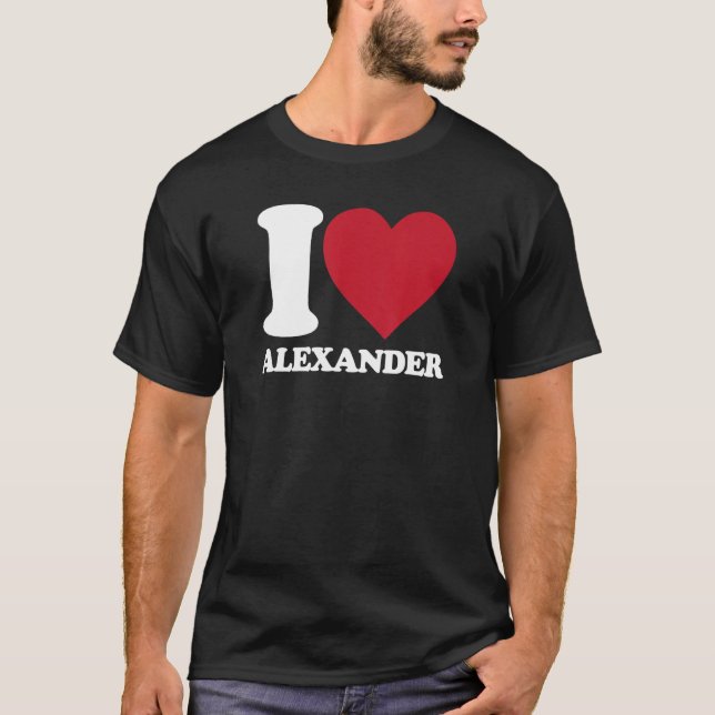 I Love Alexander - I heart Alexander T-Shirt (Front)
