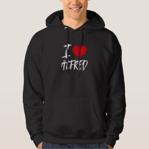 I Love Alfred Husband Son Boyfriend Dad Grandson H Hoodie