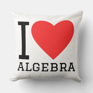 I love algebra cushion