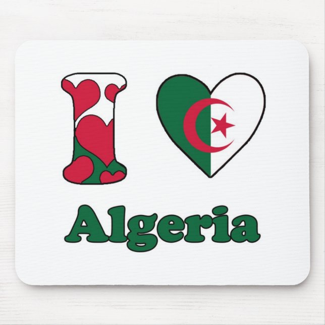 I love Algeria Mouse Mat (Front)