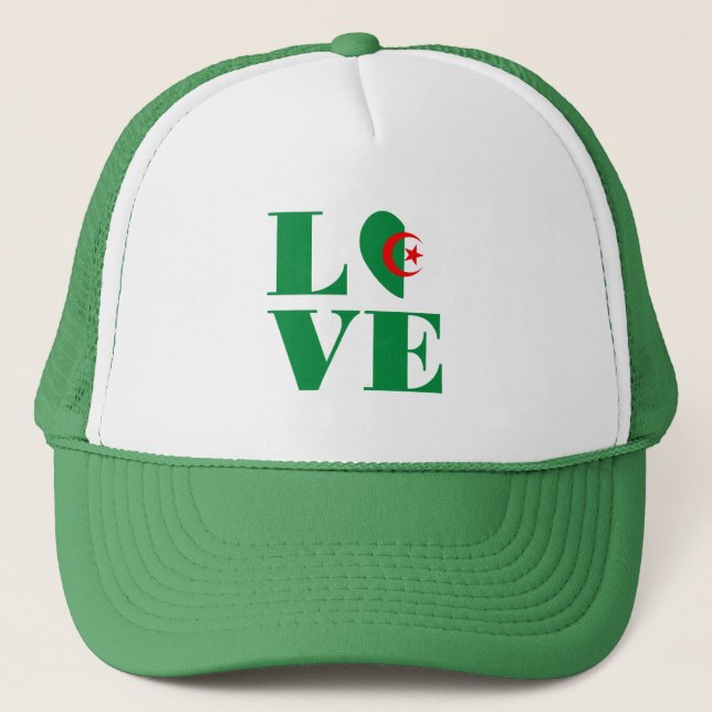 I love Algeria Trucker Hat (Front)
