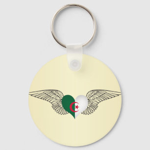 I Love Algeria -wings Key Ring