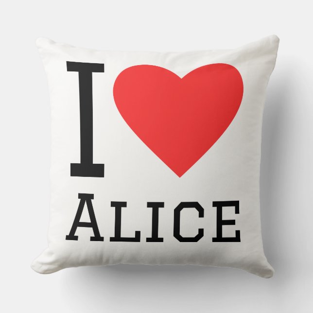 I love alice cushion (Front)