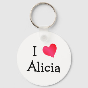 I Love Alicia Key Ring