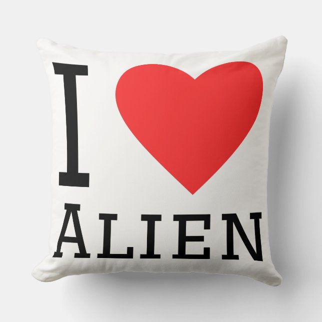 I love alien cushion (Front)