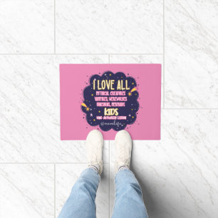 I Love All Mythical Creatures, Vampires, Werewolf Doormat