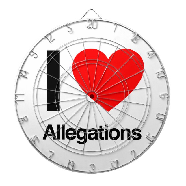 i love allegations dartboard (Front)