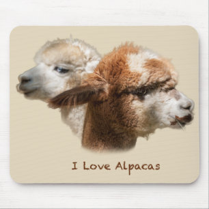I Love Alpacas Mousepad