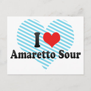 I Love Amaretto Sour Postcard