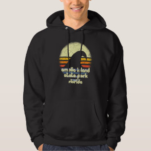 I Love Amelia Island State Park Florida Ocean Wave Hoodie