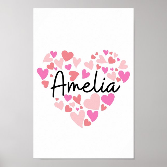 I love Amelia Poster (Front)