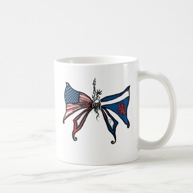 i Love america and scotland!! Coffee Mug (Right)