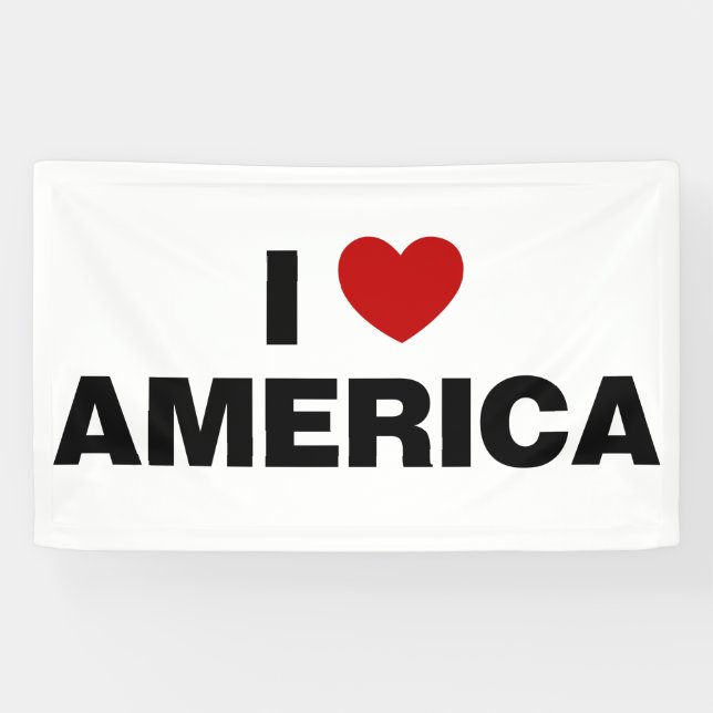 I Love America Banner (Horizontal)