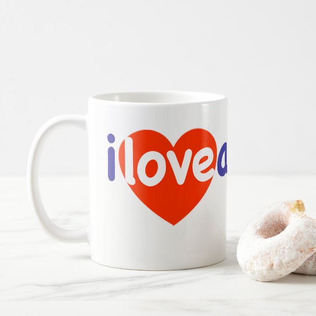 I Love America Coffee Mug (With Donut)