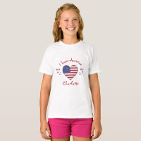 I Love America, Flag, With Name,